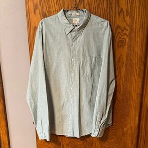 J. Crew Light Green Button-Down Casual Shirt